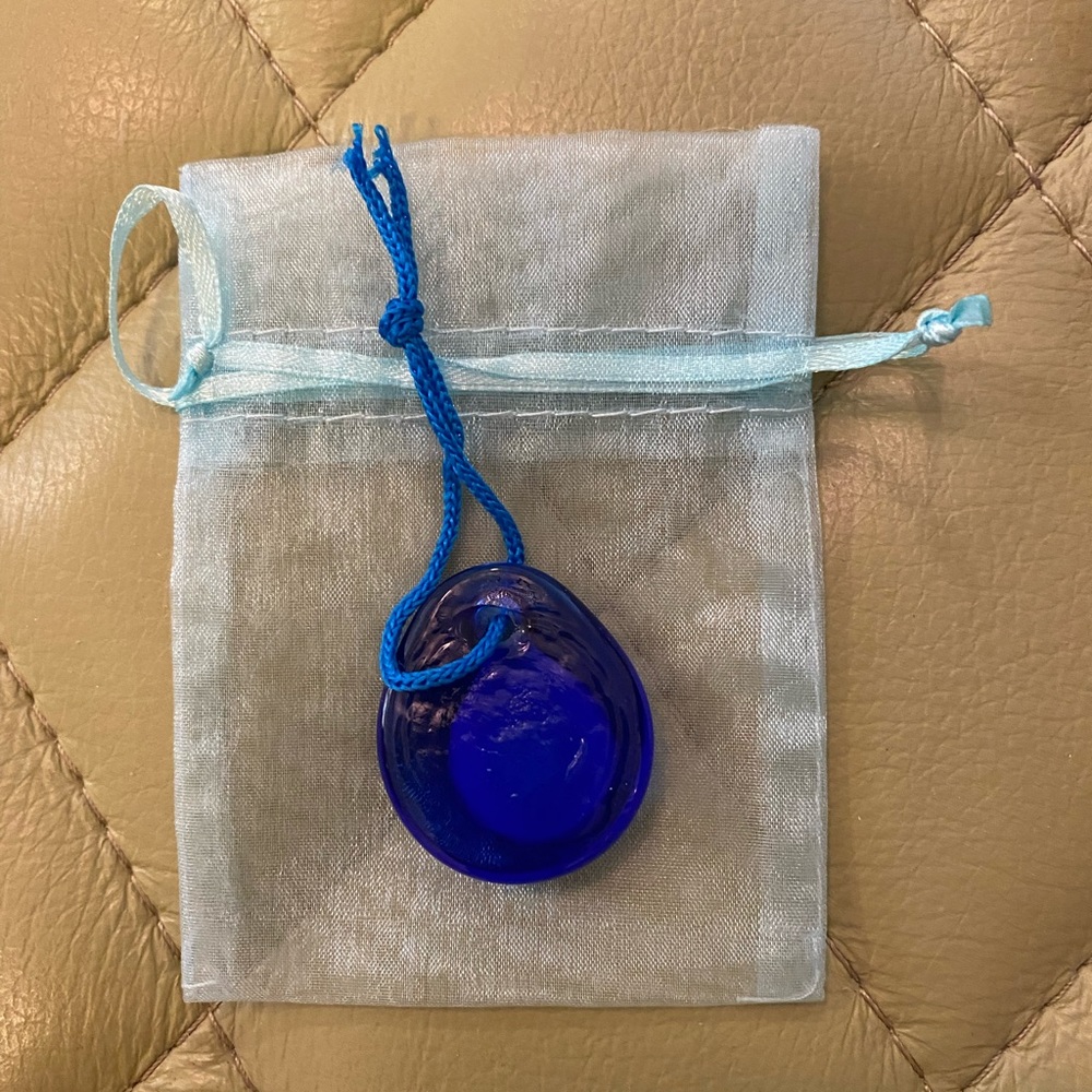 Blue Glass Charm from Greece (NWOT) - Picture 2 of 2